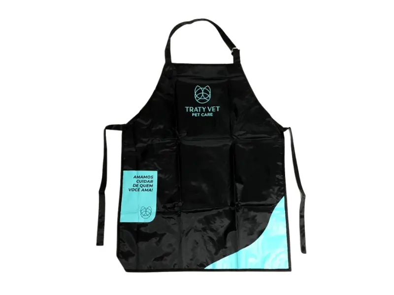 Vestimentas como aventais e jalecos para profissionais de banho e tosa