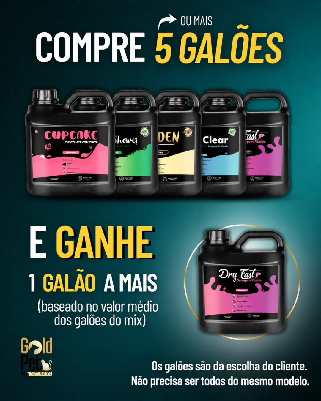 Promoção 5 galões